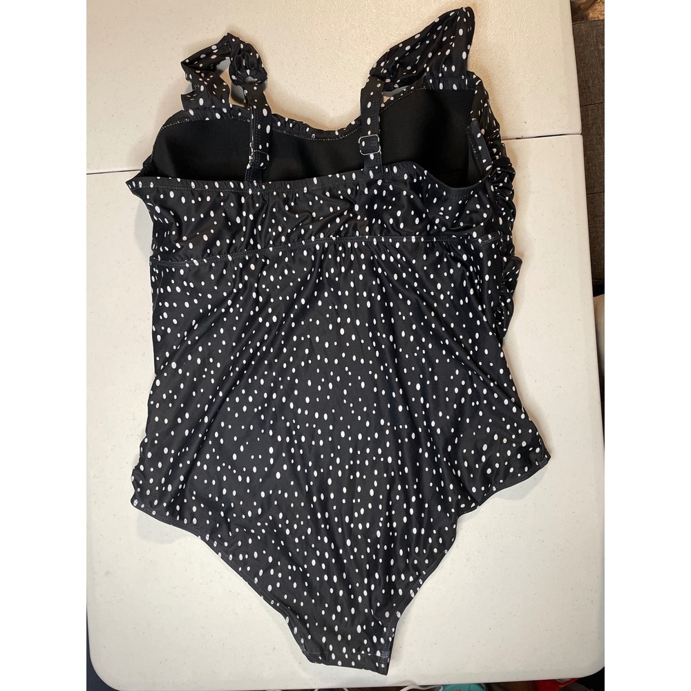 Yonique Plus Size One Piece Swimsuit Tummy Control Ruched, 20W - Picture 4 of 5